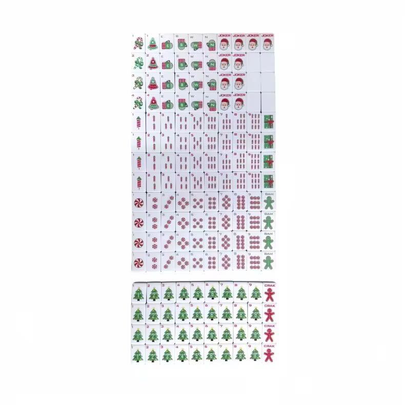 Modern mahjong night setup with Mahj House tiles and table accessories
