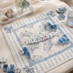 Coastal beach themed Mahjong Kit (Tiles + Mat)
