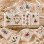 Pearl Animal American Mahjong Tile Set