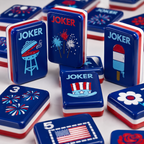 Patriotic Flag American Mahjong Tiles Set