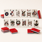 Complete patriotic American Mahjong set 